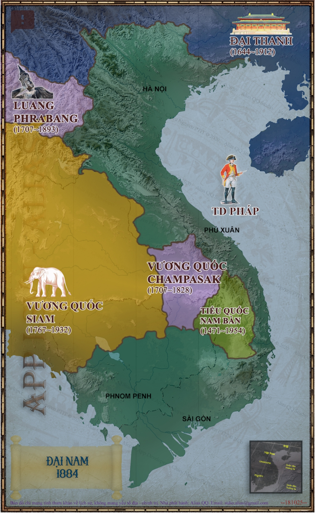 Bản đồ lãnh thổ Việt Nam - KHÁNG CHIẾN CHỐNG PHÁP - 1884